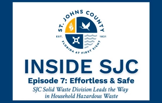 St. Johns County Enhances Environmental Efforts with Educational Video on Household Hazardous Waste Disposal