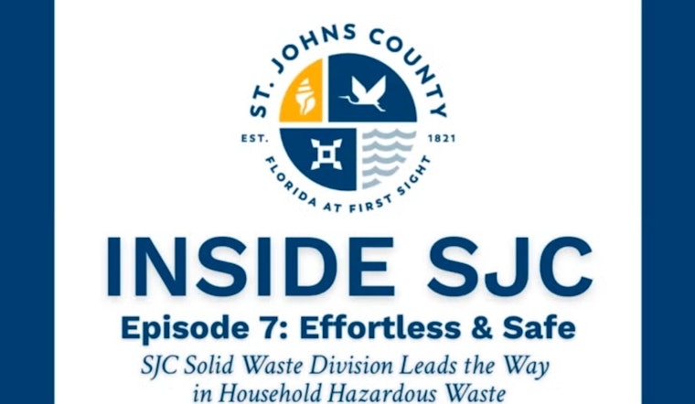 St. Johns County Enhances Environmental Efforts with Educational Video on Household Hazardous Waste Disposal