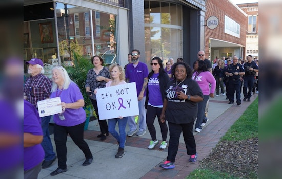 Statesville Community and Officials March in Solidarity During "Walk a Mile in Their Shoes" Event for Domestic Violence Awareness