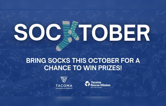 Tacoma Dome Partners with Tacoma Rescue Mission for "Socktober" Community Drive