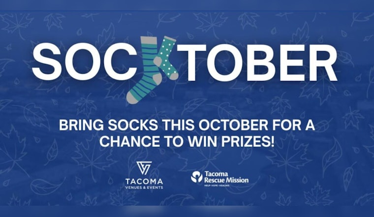 Tacoma Dome Partners with Tacoma Rescue Mission for "Socktober" Community Drive