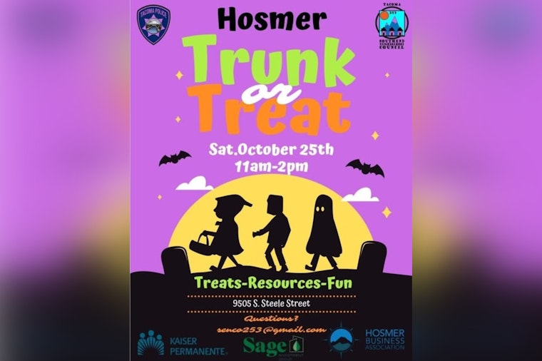 Tacoma Police to Host 3rd Annual Hosmer Trunk or Treat for a Safe and Festive Halloween Experience
