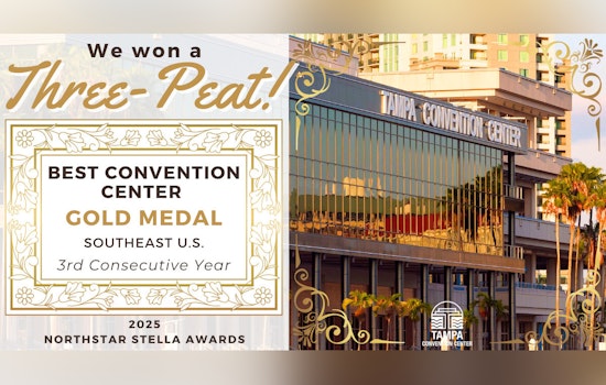 Tampa Convention Center Celebrates Third Consecutive Stella Award Win as Southeast's Best