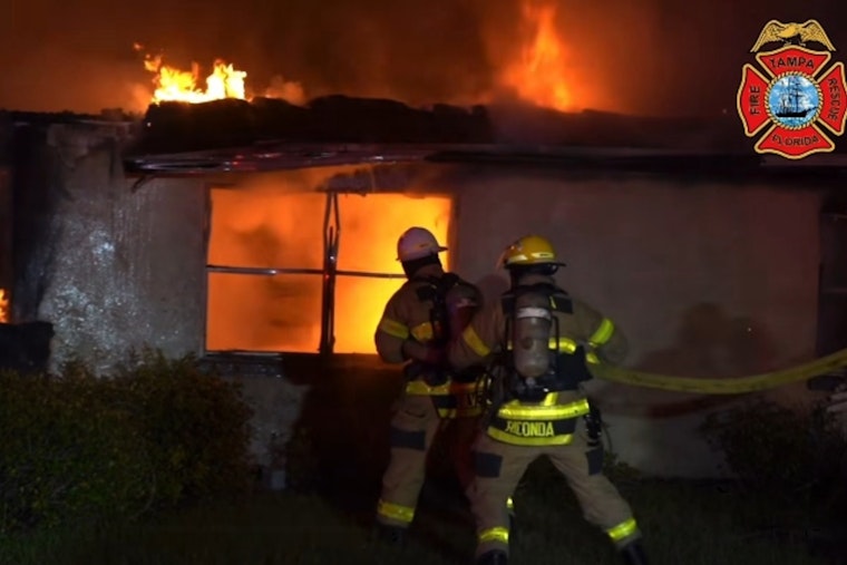 Tampa Fire Rescue Swiftly Extinguishes Early Morning Blaze on E. Idlewild Avenue