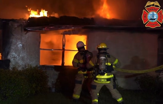 Tampa Fire Rescue Swiftly Extinguishes Early Morning Blaze on E. Idlewild Avenue