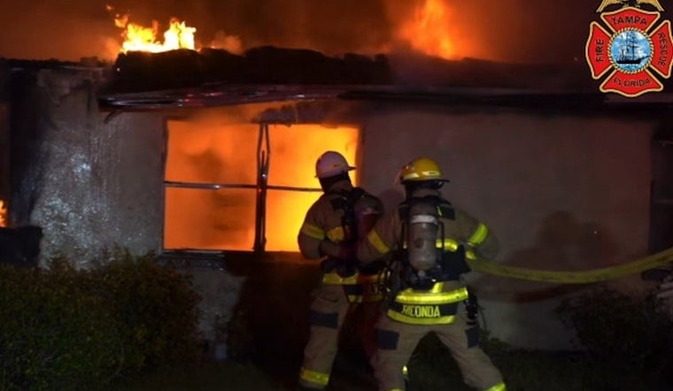 Tampa Fire Rescue Swiftly Extinguishes Early Morning Blaze on E. Idlewild Avenue