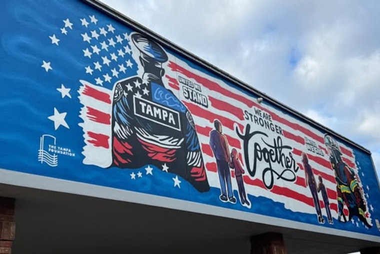 Tampa Honors First Responders with New Mural by Artist Leah Tinsley, Supported by Local Foundations