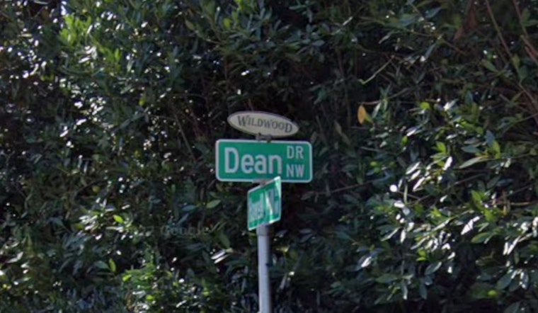 Temporary Road Closure on Dean Drive NW in Atlanta for Tree Removal on October 22