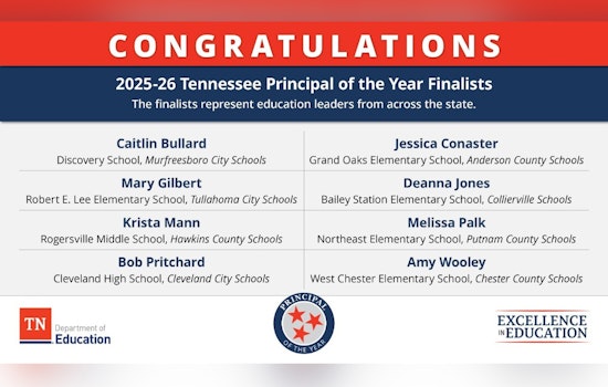 Tennessee Education Leaders Shine as Finalists for Principal and Supervisor of the Year Awards