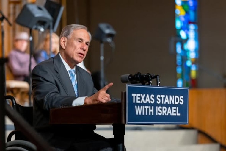 Texas Governor Abbott Proclaims Statewide Moment of Silence for Victims of Israel Terror Attacks
