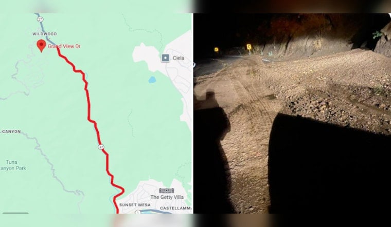 Topanga Canyon Boulevard Closed Indefinitely Amid Mudslide Concerns in Southern California