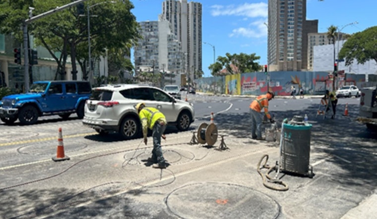 Traffic Advisory, Honolulu's Major Intersection Upgrades Begin, Expect Delays on Kapi‘olani Blvd and Kalākaua Ave