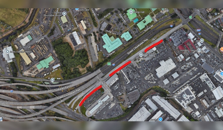 Traffic Advisory: Lane Closure on Middle Street for Skyline Opening in Honolulu