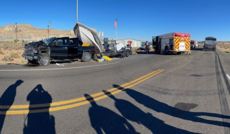 Two Fatally Injured in Collision on US-89 Near Big Water, Utah After Vehicle Fails to Yield
