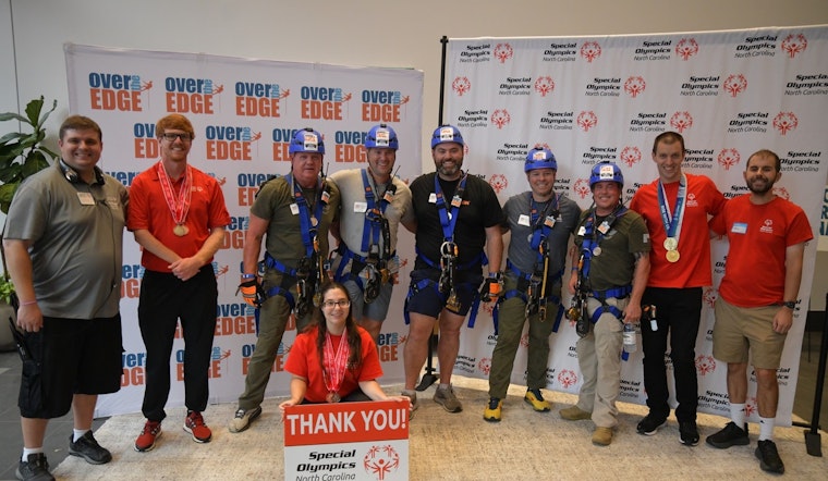 Union County Law Enforcement Goes "Over the Edge" for Special Olympics in Downtown Raleigh Fundraiser