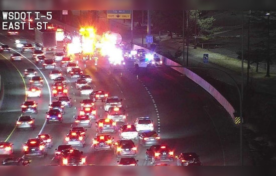 Unsafe Lane Change Causes Major Tanker Collision and Traffic Delays on I-5 in Tacoma
