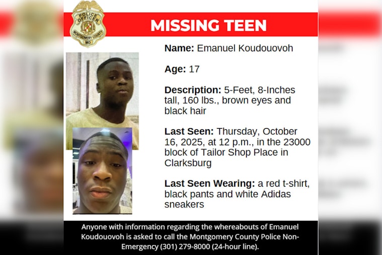 Urgent Search for Missing Teen Emanuel Koudouovoh in Montgomery County, Public Asked to Assist