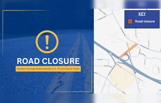 Vandora Springs Road Closure for Railroad Maintenance on October 13