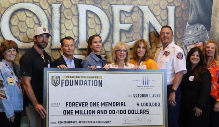 Vegas Golden Knights Foundation Donates $1 Million to Vegas Strong Fund for Route 91 Tragedy Memorial