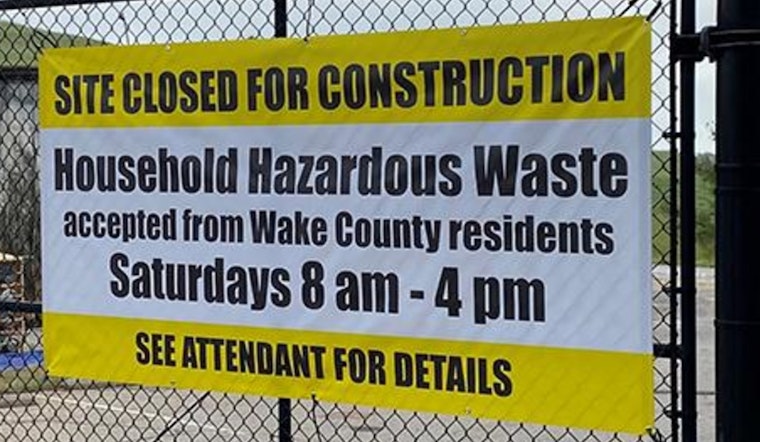 Wake County Announces Plans to Replace North Wake Hazardous Waste Facility by 2026 Following Fire