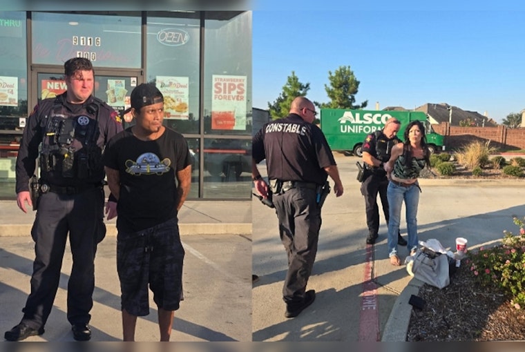 Wanted Pair Apprehended at Harris County Intersection Following Disturbance