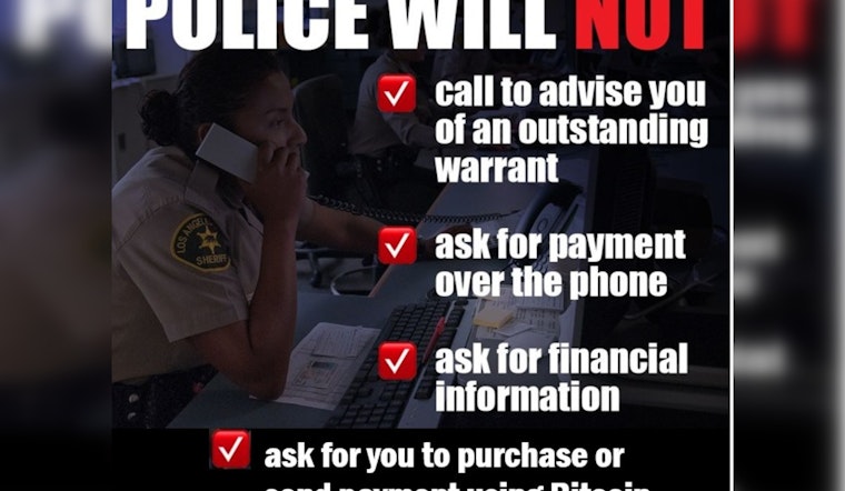Washington County Sheriff's Office Warns of Scammers Impersonating Law Enforcement to Extort Money