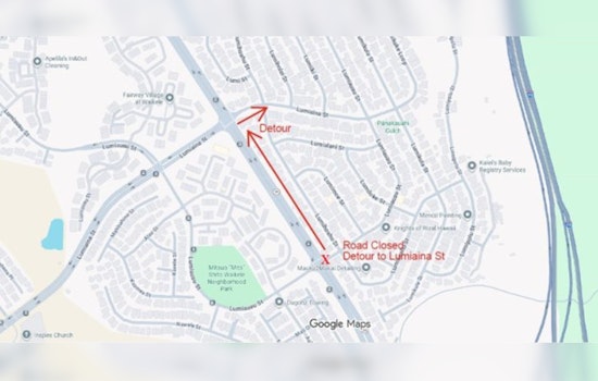 Weekend Road Closure in Waipahu as Students Paint Community Mural on Kamehameha Highway