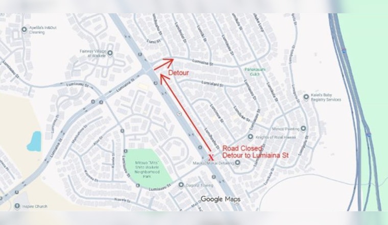 Weekend Road Closure in Waipahu as Students Paint Community Mural on Kamehameha Highway