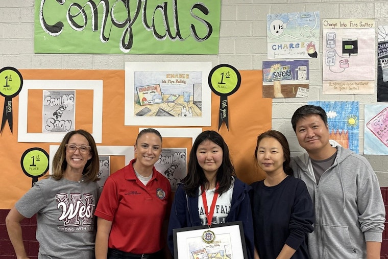 West Collierville Middle School Students Win Fire Prevention Poster Contest with "Charge Into Fire Safety" Theme