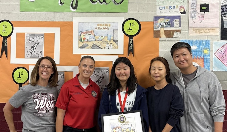 West Collierville Middle School Students Win Fire Prevention Poster Contest with "Charge Into Fire Safety" Theme