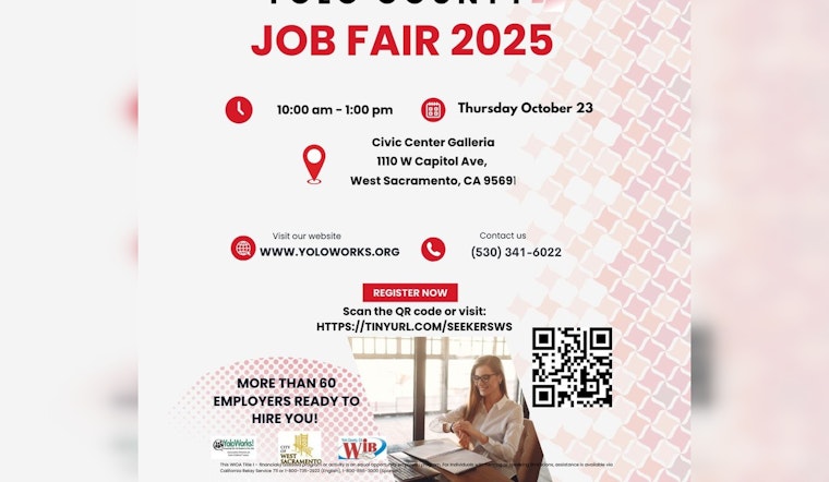 West Sacramento Hosts Major Job Fair with Over 60 Employers Tomorrow at Civic Center Galleria