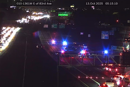 Westbound I-10 Near 83rd Avenue in Phoenix Reopens After Early Morning Rollover Crash Causes Traffic Delays