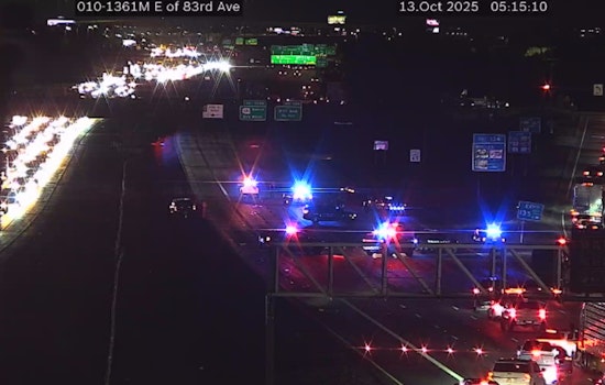 Westbound I-10 Near 83rd Avenue in Phoenix Reopens After Early Morning Rollover Crash Causes Traffic Delays