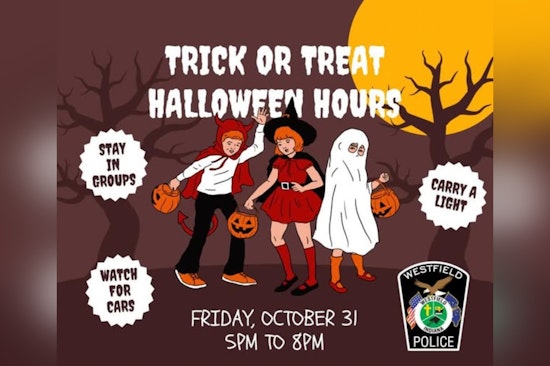 Westfield Sets Official Trick-or-Treat Hours as Police Share Safety Tips for a Joyful Halloween