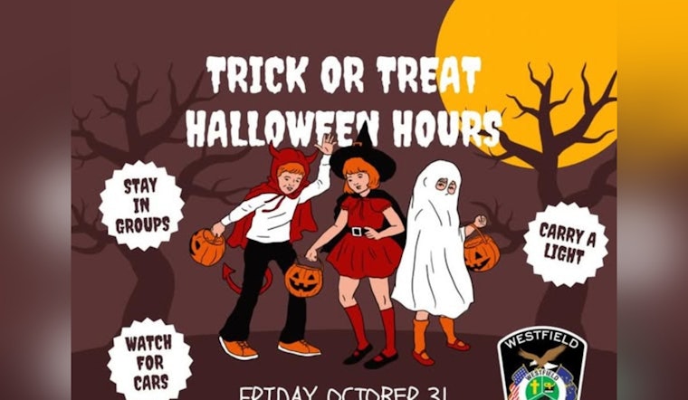 Westfield Sets Official Trick-or-Treat Hours as Police Share Safety Tips for a Joyful Halloween