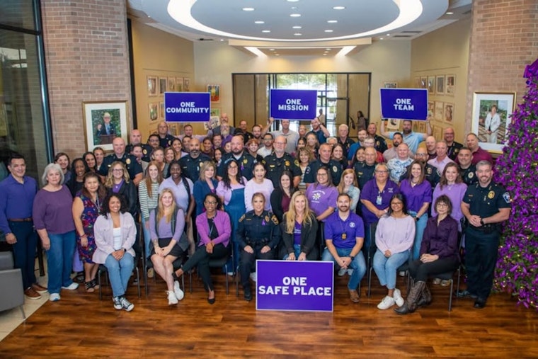White Settlement Police Department Unites with Tarrant County Agencies to Honor Domestic Violence Survivors on #PurpleThursday