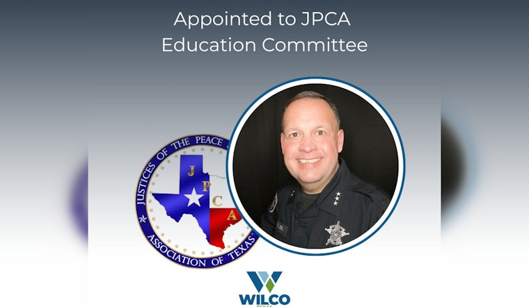 Williamson County Constable Paul Leal Joins JPCA Education Committee to Enhance Law Enforcement Training in Texas
