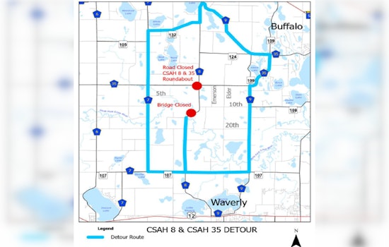 Wright County Announces Closure of Key Intersection for Roundabout Groundwork Starting October 20th