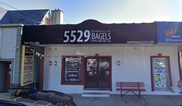 200 Firefighters Battle Blaze at Franklin Square Bagel Shop as Adjacent Ice Shop Sustains Damage