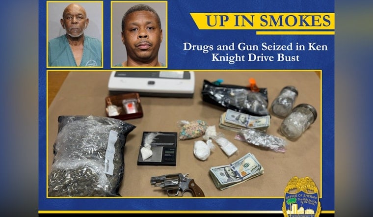 Jacksonville Sheriff's Office Seizes Drugs and Firearm, Arrests Two in Drug Bust on Ken Knight Drive