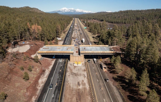 ADOT's Flagstaff Wildlife Overpass Project Surpasses Halfway Mark, Eyes Fall 2026 Completion