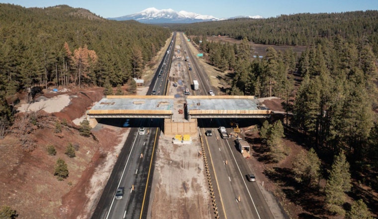 ADOT's Flagstaff Wildlife Overpass Project Surpasses Halfway Mark, Eyes Fall 2026 Completion