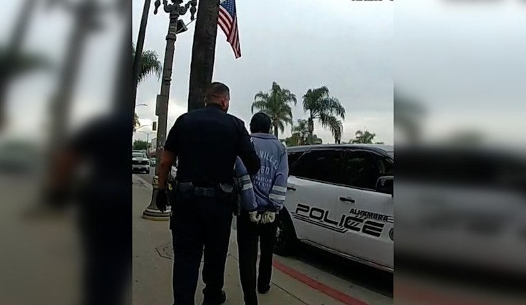 Alhambra Police Nab Suspected Car Burglar With Outstanding Warrants on Almansor St.