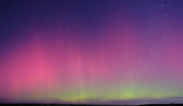 Arizona Skies Dazzle with Rare Northern Lights Spectacle, Photographers Gear Up for Second Night of Celestial Show