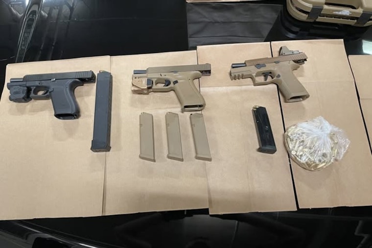 Aurora Police Seize Three Illegal Firearms During Routine Traffic Patrol at Car Wash