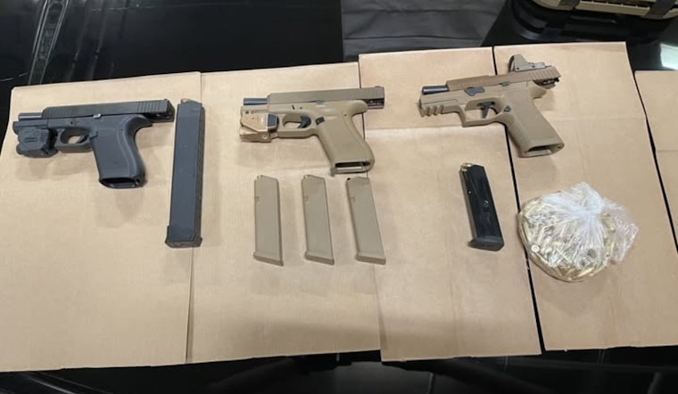 Aurora Police Seize Three Illegal Firearms During Routine Traffic Patrol at Car Wash