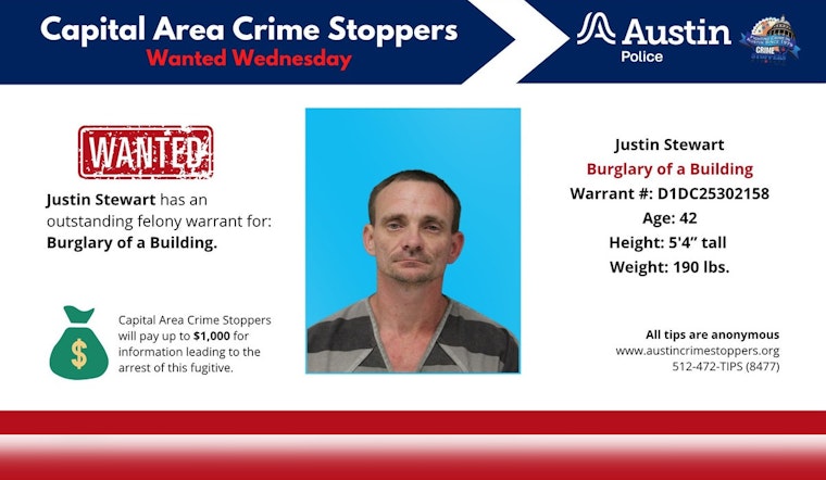 Austin Cops Put Out Citywide Call To Track Down Justin Stewart