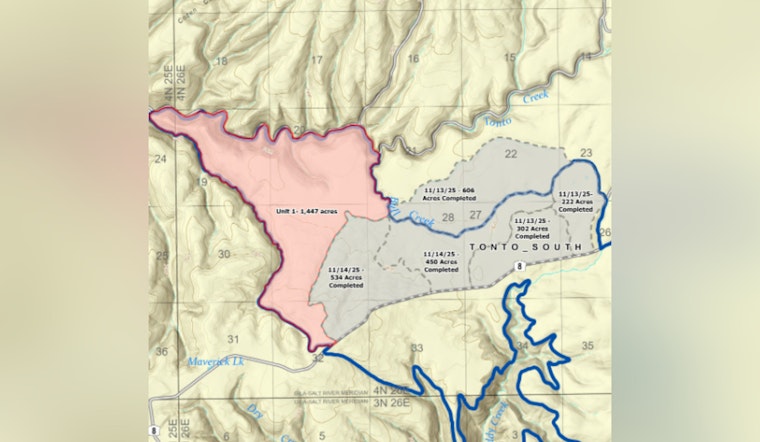 BIA and White Mountain Apache Tribe Burn 13,825 Acres to Reduce Wildfire Risk