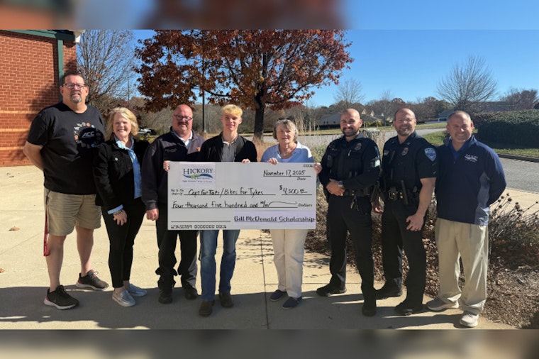 Bill McDonald Scholarship Fund Donates $4,500 to Support Hickory's Youth Programs