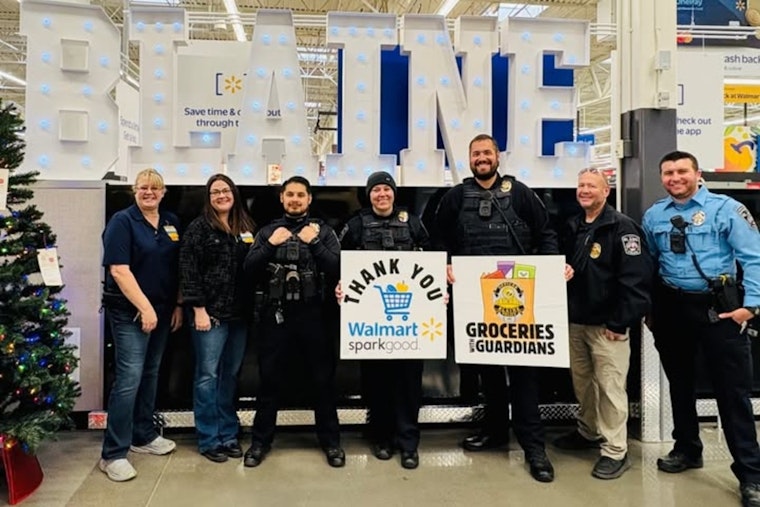 Blaine Police Officers Surprise Walmart Shoppers with Gift Card Giveaway